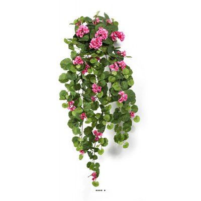 Géranium artificiel en piquet 90 cm rose 23 t ARTIFICIELLES