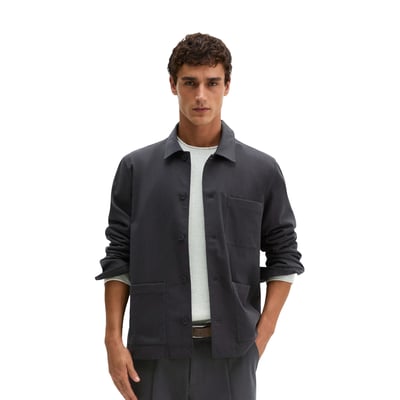 Surchemise en mélange de coton bio et de laine vierge MARC O'POLO