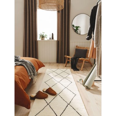 Tapis de couloir en laine tufté main BERBER BENUTA 