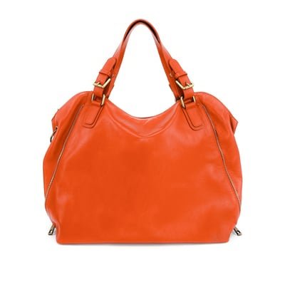 Grand sac à main en cuir lisse italien CAMELIA OH MY BAG