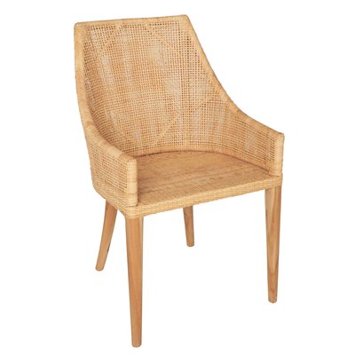 Fauteuil de table en rotin naturel SAIGON KOK
