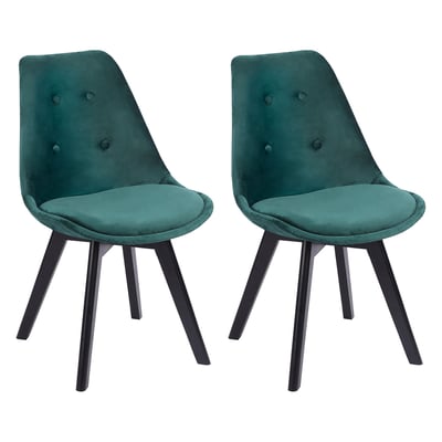 Chaises en velours, lot de 2, NORA HAPPY GARDEN