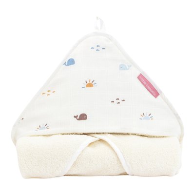 Cape de bain coton bio MALO LITTLE CREVETTE