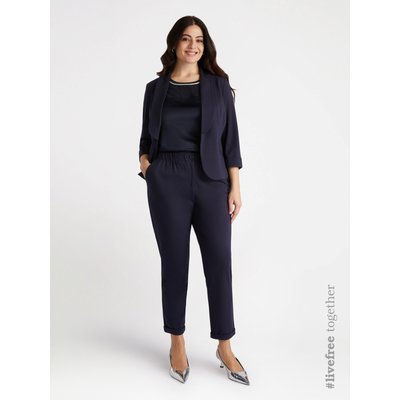Pantalon modèle carrot en maille MILANO FIORELLA RUBINO