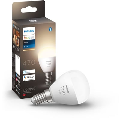 Ampoule LED connectée E14 White Sphérique PHILIPS HUE