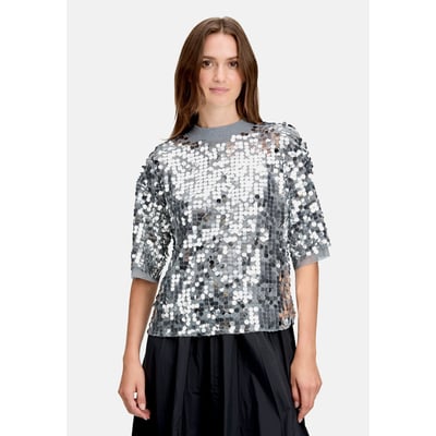 Pull-over à paillettes à bordures côtelées CARTOON