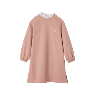 Robe en molleton col en broderie anglaise VERTBAUDET