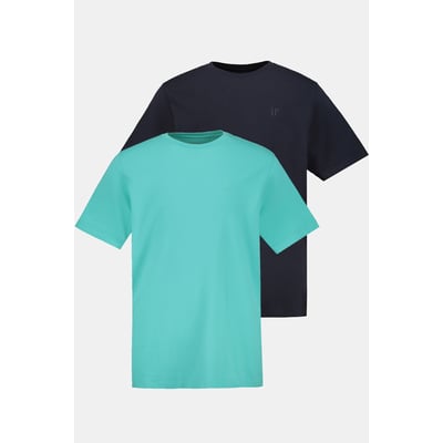 Lot de 2 T-shirts, col rond, collection Basic JP1880