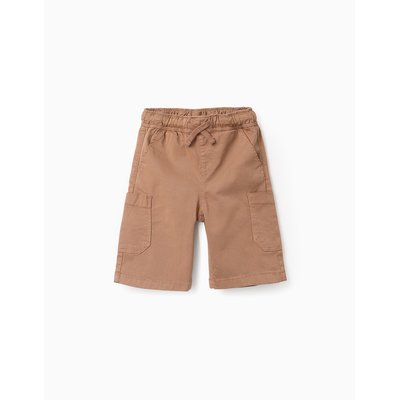Short en Sergé avec Poches Cargo ZIPPY