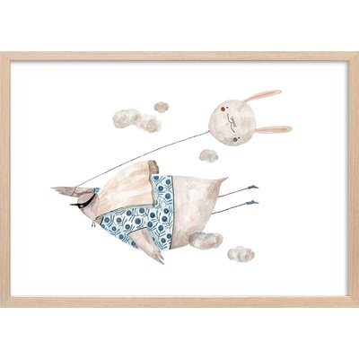 Affiche enfant oiseau heros HEXOA
