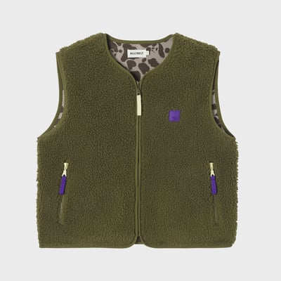 Veste sherpa zippée sans manches BILLYBELT