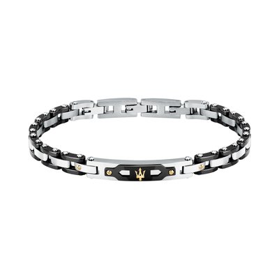 Bracelet acier, or, céramique CERAMIC GOLD MASERATI
