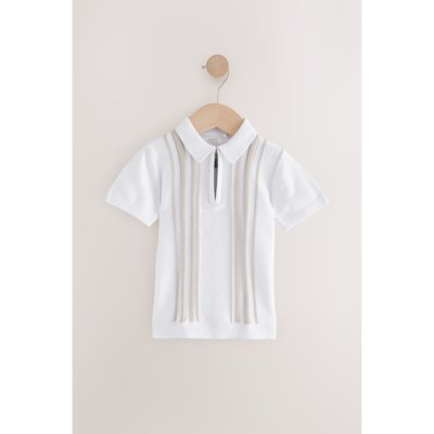 Polo en maille à col zippé NEXT