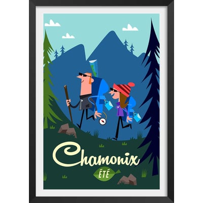 Poster de rando à chamonix HEXOA