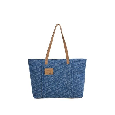 Tote Bag Avec Logo En Denim PEPE JEANS