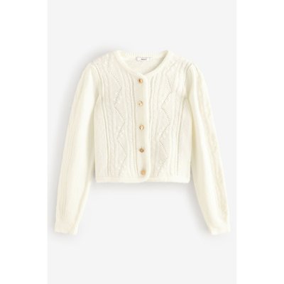 Cardigan à surpiqûres et boutons dorés NEXT
