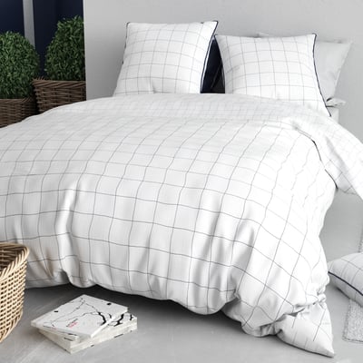 Parure housse de couette en coton imprimée, Nestor C DESIGN HOME TEXTILE