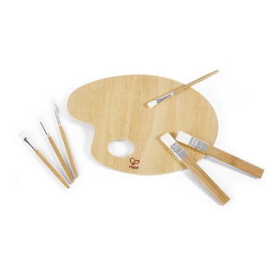 Palette de peinture et ses pinceaux HAPE TOYS