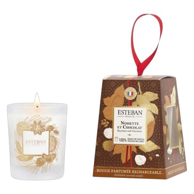 Bougie parfumée Noisette et chocolat 180g ESTEBAN