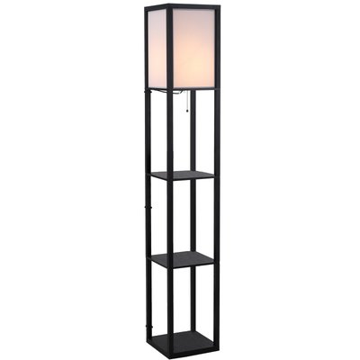 Lampadaire étagères HOMCOM