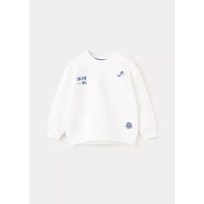 Sweat en coton 100 % imprimé MANGO BABY