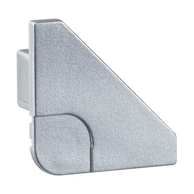 2 Protections Delta Profil Cap Plastique Alu Mat PAULMANN