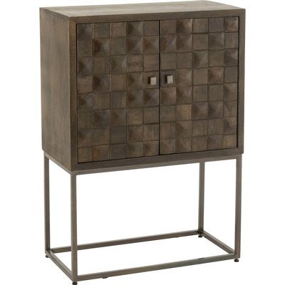 Armoire sur pied bois et métal finition   design RECOLLECTION