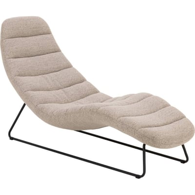 Chaise longue en tissu bouclé collection VATERVE RECOLLECTION
