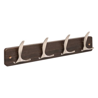 Patère Aly 4 têtes L45cm bois clair gris 5FIVE SIMPLY SMART