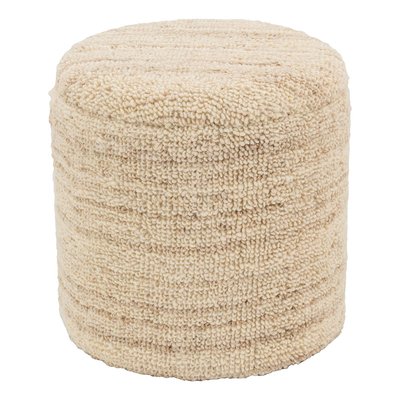 Pouf / coffre en laine bouclette Petit AUBRY GASPARD