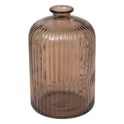 Vase cylindre strié en verre recyclé LUZ ATMOSPHERA