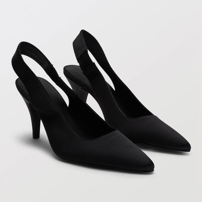 Slingback en satin MONOPRIX