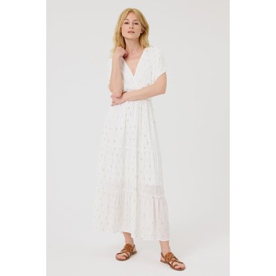 Robe longue en crêpe avec petits motifs discrets BAILEY ARTLOVE