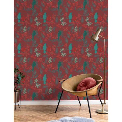 Papier Peint  Jungle Et Perroquets HEXOA