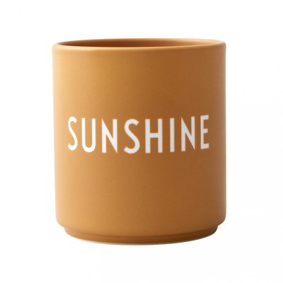 Mug Jaune en Porcelaine Sunshine DESIGN LETTERS