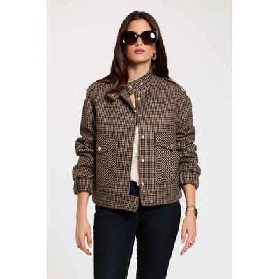 Blouson tweed col mao MORGAN