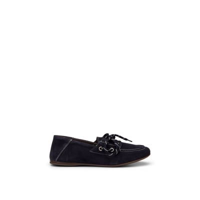 Chaussure bateau modèle Siana en cuir velours doux MARC O'POLO