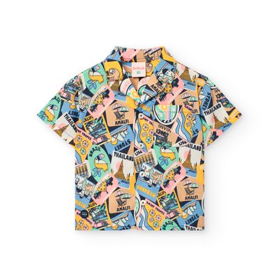 Chemise en popeline imprimée BOBOLI
