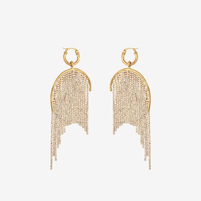Boucles d'oreilles dorées à l'or fin KIND OF THINGS CAROLINE NAJMAN