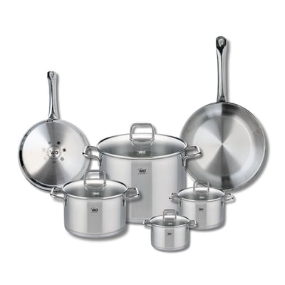 2 poêles 24/28cm + 4 faitouts 12/14/20/26cm PROFI CITRIN ELO