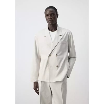 Veste 100 % coton à col croisé MANGO MAN
