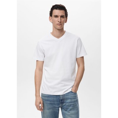 T-shirt col en V MANGO MAN