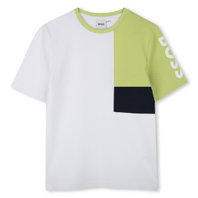 T-shirt en piqué de coton BOSS KIDSWEAR