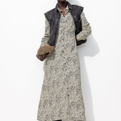Robe-chemise longue imprimée PROMOD