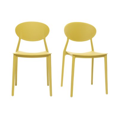 Chaises design empilables intérieur - extérieur (lot de 2) ANNA MILIBOO