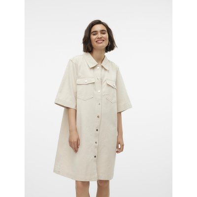 VMFENJA Robe courte Robe en denim VERO MODA