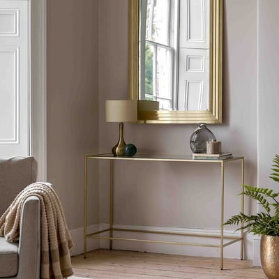 Ryecliff Metal & Glass Console Table ÉDITÉ