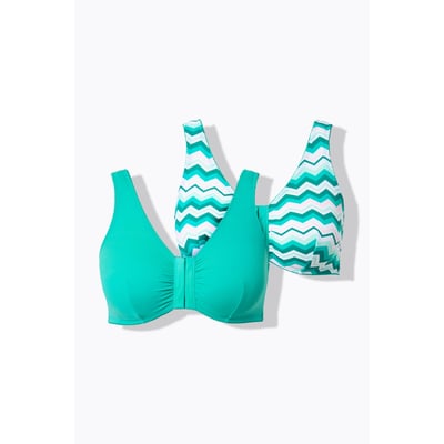 Bustiers, lot de 2, zigzag/uni ULLA POPKEN