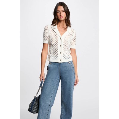 Gilet manches courtes ajouré MORGAN