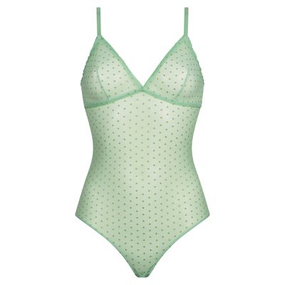 Body en tulle à pois en fil textile Shiny Mesh DIM